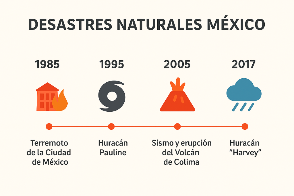 Linea Del Tiempo De Desastres Naturales En Mexico linea de tiempo de desastres naturales en méxico